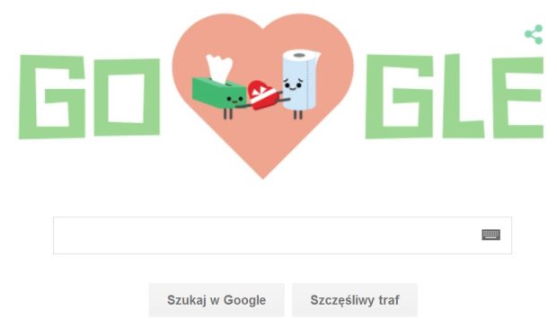 Google na Walentynki