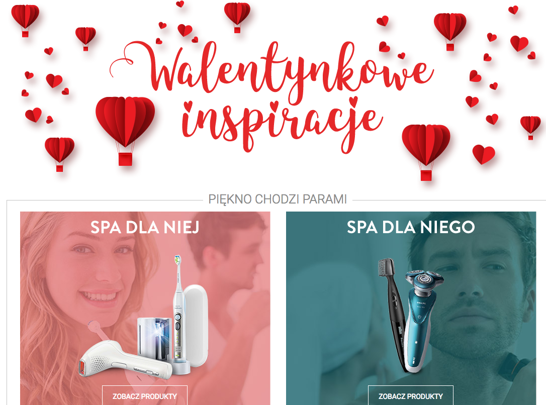przykład kampani reklamowej na walentynki