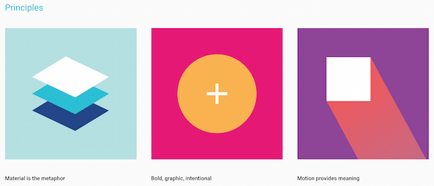 przykład dotykowego menu