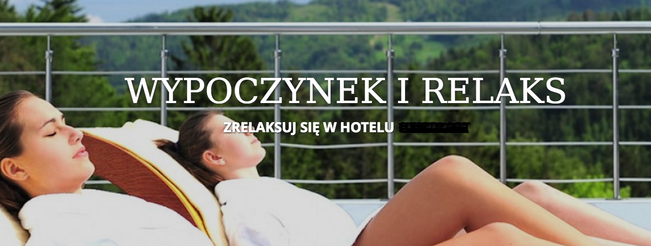 Reklama firm związanych z turystyką: Oferta hotelu spa
