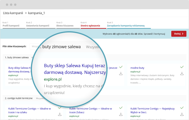 Automatyczna generacja fraz kluczowych i ogłoszeń w SeoPilot