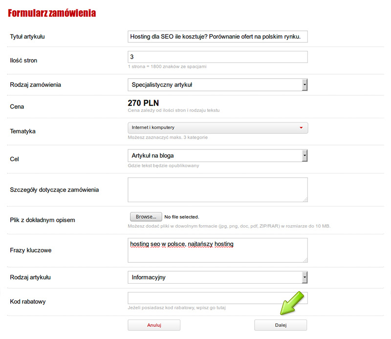 Usługa copywritingu seopilot