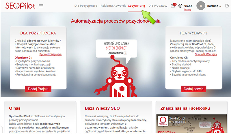 Usługa copywritingu seopilot